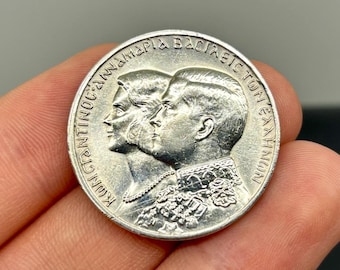 Rare Coin 1964 Greece 30 Drachmai Silver Coin – Royal