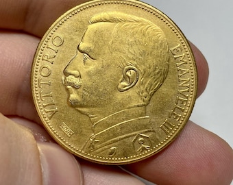 1913 イタリア 20 センテシミ コイン - ヴィットリオ エマヌエーレ 3