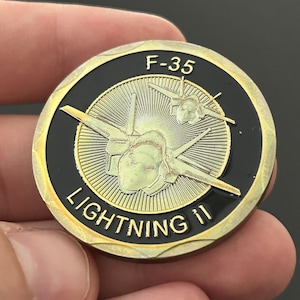 Pièce de l&#39;armée de l&#39;air américaine, concept américain F-35 Lighting II, pièce mémorable, cadeau militaire, département de la défense des États-Unis d&#39;Amérique