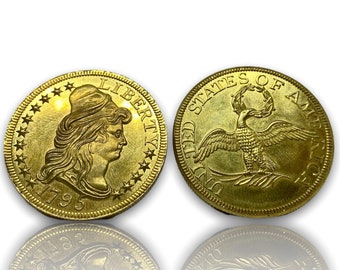 Gouden munt, De VS 1795 Kleine Adelaar Halve Adelaar