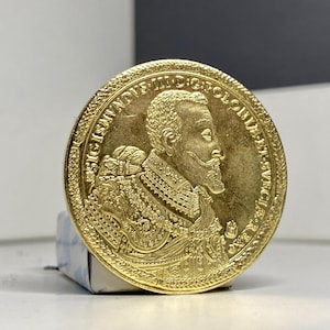 Poland 100 ducat gold plated coin 1621 king Sigismund III REPLICA 1pcs golden polish empire coin