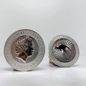Australian Kangaroo 2021 1oz Silver plated Proof High Relief 1 dollar Coin REPLICA, Australia proof