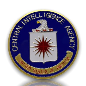 Gold CIA american coin concept, memorable coin, central intelligence agency United States of America