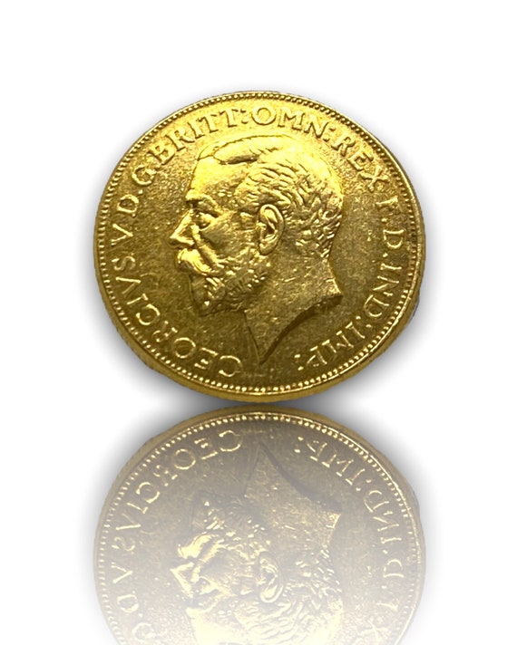 Gold Plated Coin British Full Sovereign Gold Plated King George V