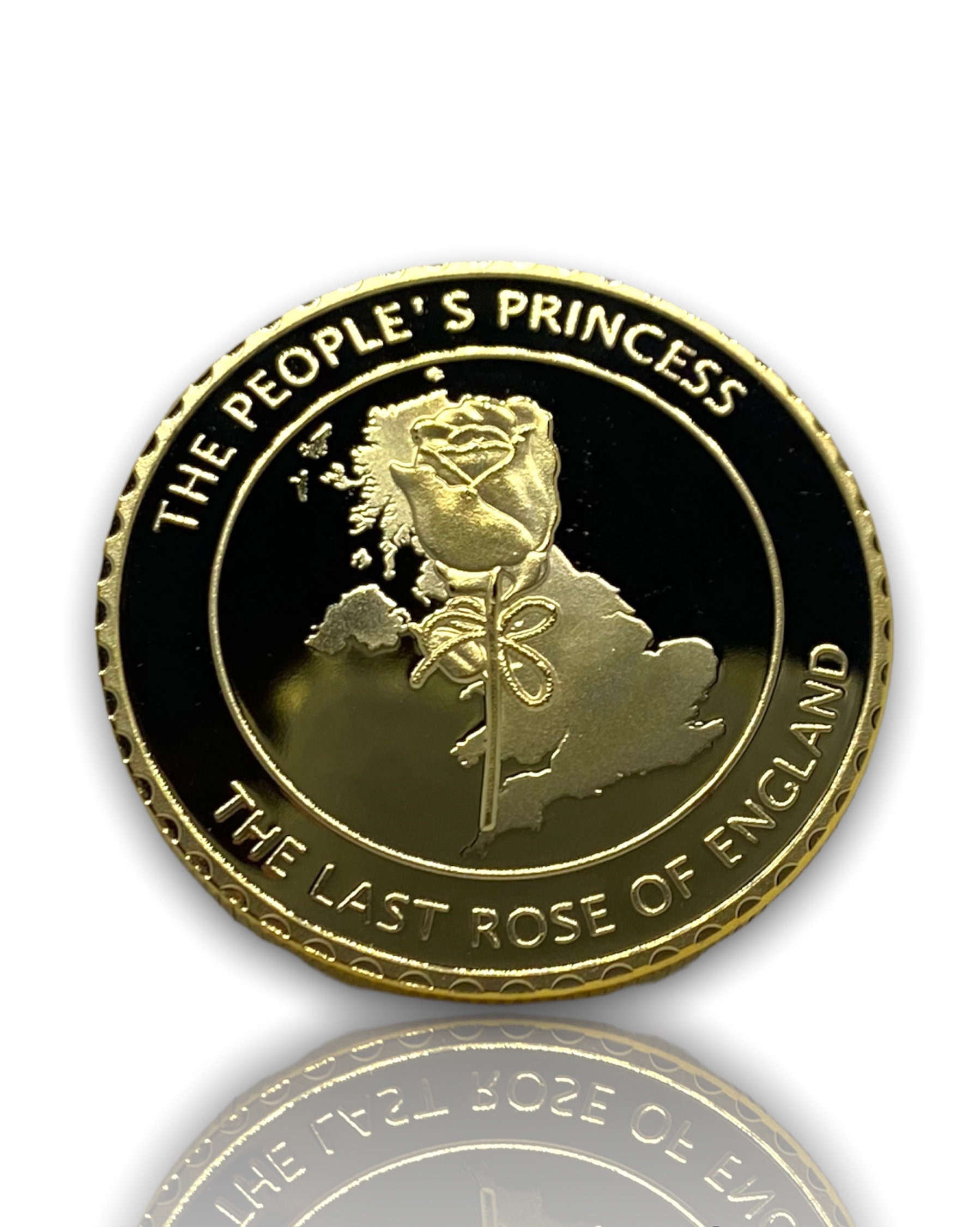 Pièce Commémorative Diana Princesse De Galles – Plaquée Or – Coffret Présentation – Collection Souvenir – Cadeau Collectionneur – Fabriquée à La Main