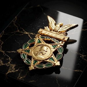 Medalha de Valor Militar, réplica da medalha de guerra militar dos EUA por mérito militar, condecoração militar, medalha de honra.