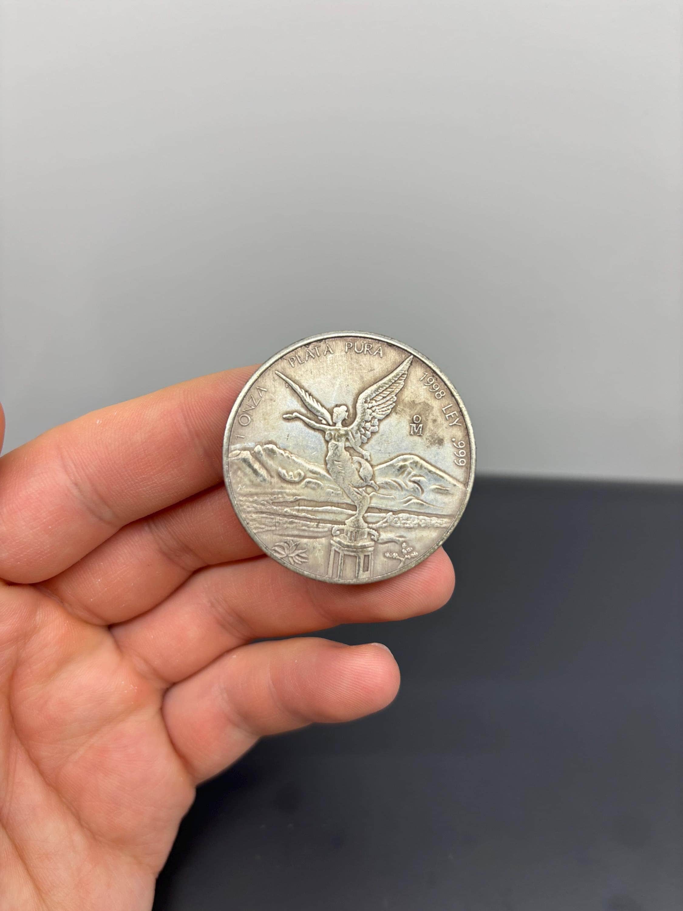 1998年復刻版銀メッキ・リベルタッドコイン – 象徴的なメキシコ