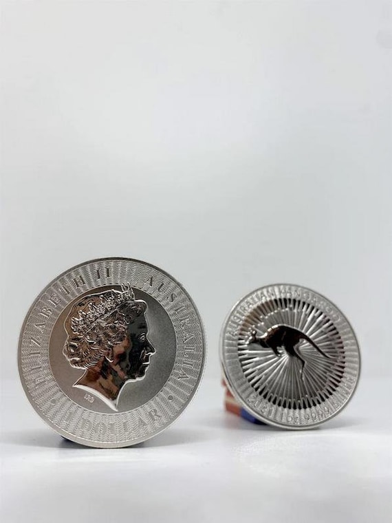 オーストラリアのカンガルー 1オンス 銀メッキ プルーフ高 オーストラリアのカンガルー 1オンス 銀メッキ プルーフ高
