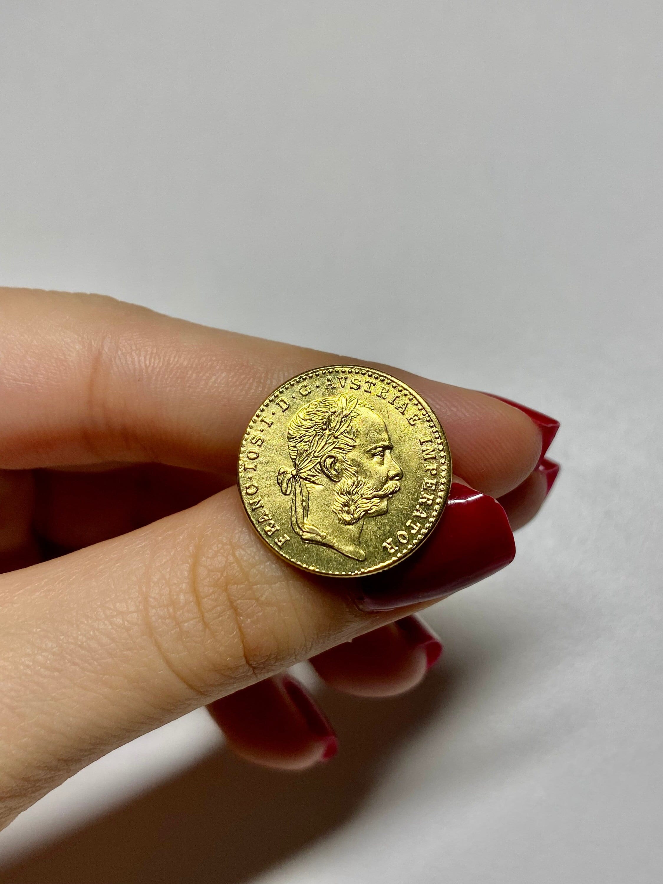 Franz Joseph I  Austrian 1 Ducat gold plated coin REPLICA 1pcs golden austrian empire coin