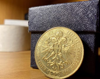 Moneta d'oro placcata da ducati austriaci di Francesco Giuseppe