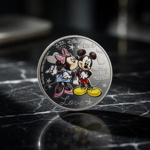 Mickey Mouse Silver Coin - Etsy