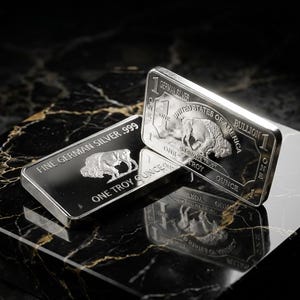 Silver Plated USA Bullion 1OZ REPLICA German Silver Plated Bar
