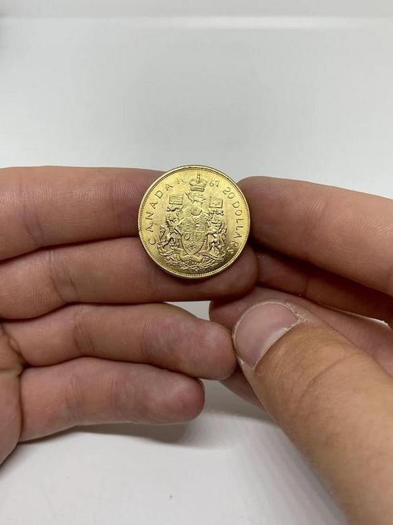 金メッキ カナダ 20ドル記念コイン レプリカ 1枚 - Etsy 日本
