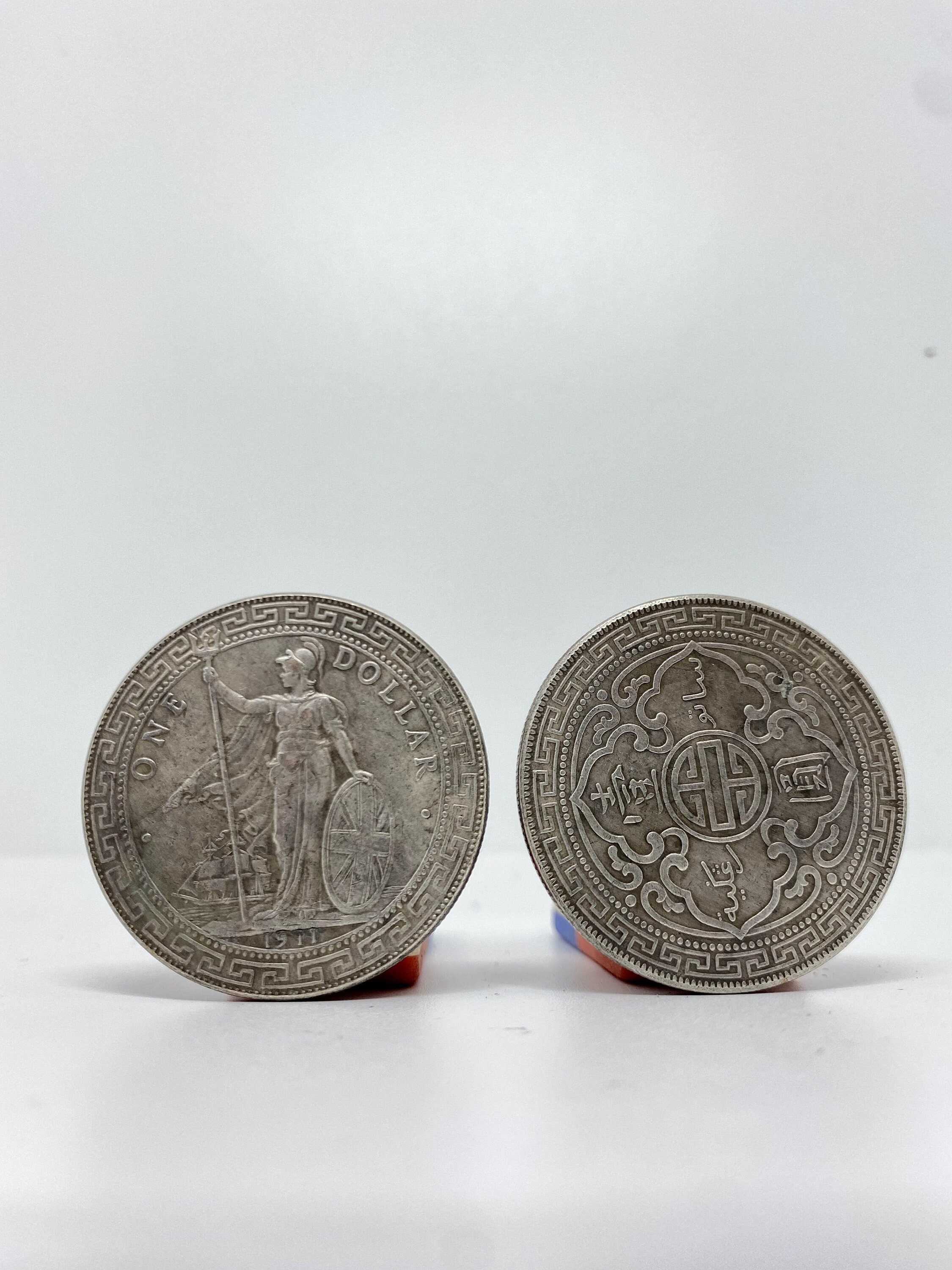 One Hong Kong Dollar Coin 1911 British Trade Dollars Silver