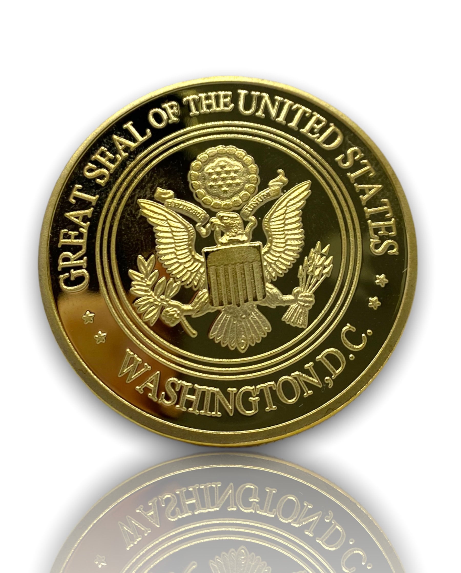 金の CIA アメリカのコインのコンセプト、思い出に残るコイン、アメリカ合衆国中央情報局 - Etsy 日本