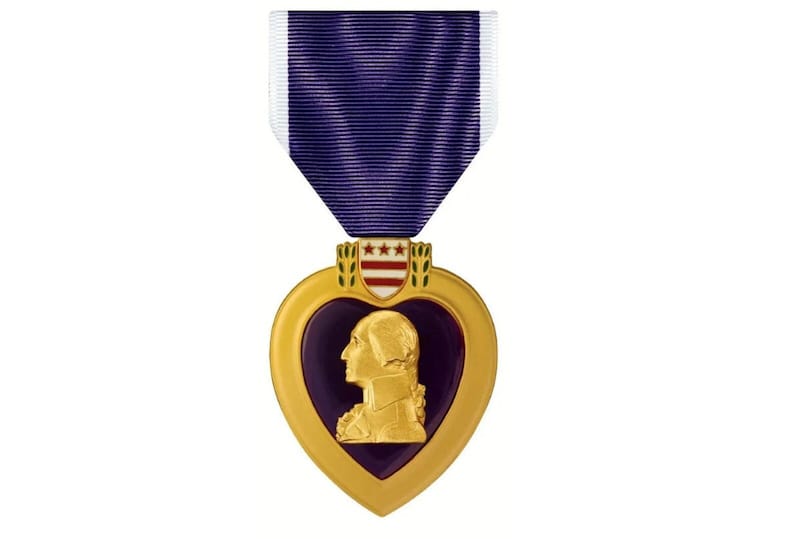 Purple Heart militaire oorlogsmedaille USA replica voor militaire verdienste, militaire onderscheiding, eremedaille afbeelding 1