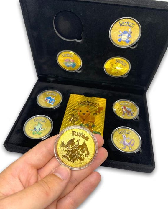 USED】ポケモン金コインまとめ ポケモンコレクションの金メッキコイン