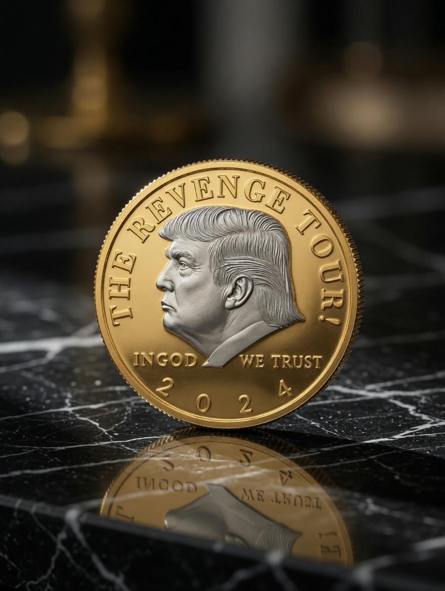 限定版金メッキ ドナルド・J・トランプ記念コイン 2024年大統領選挙