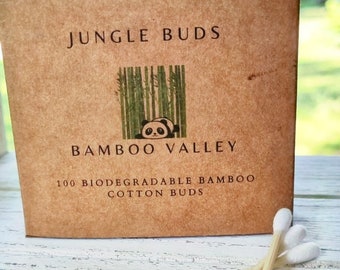 Biodegradable Bamboo Cotton Buds, Eco Friendly Buds, Bamboo Ear Buds, Bamboo Toothbrush Bundle