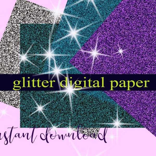 Glittering  digital Paper, glitter Foil, Commercial use, Purple foil, foil paper, Figital Purple textured paper, shiny paper