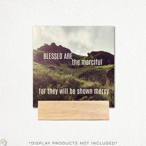 Beatitudes Digital Square Card Set | Digital prints| Small Printable Art | 4x4 | Square prints | JPG | Bible | Jesus | Faith | Matthew 5
