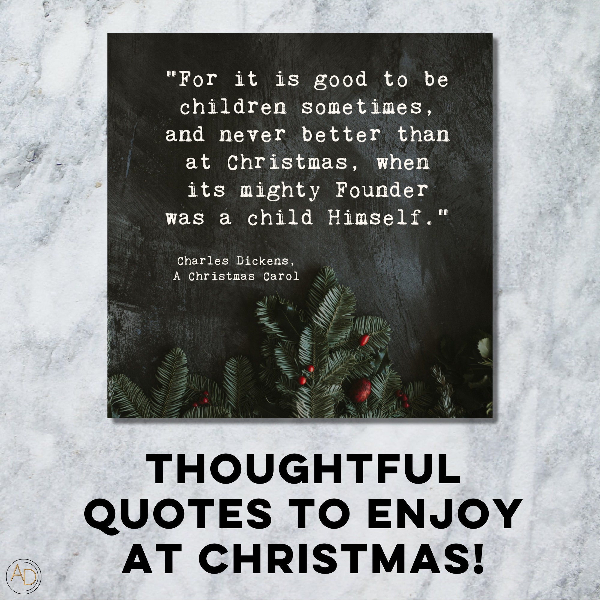 A Christmas Carol Quote Set 6 Images Digital Download Etsy UK
