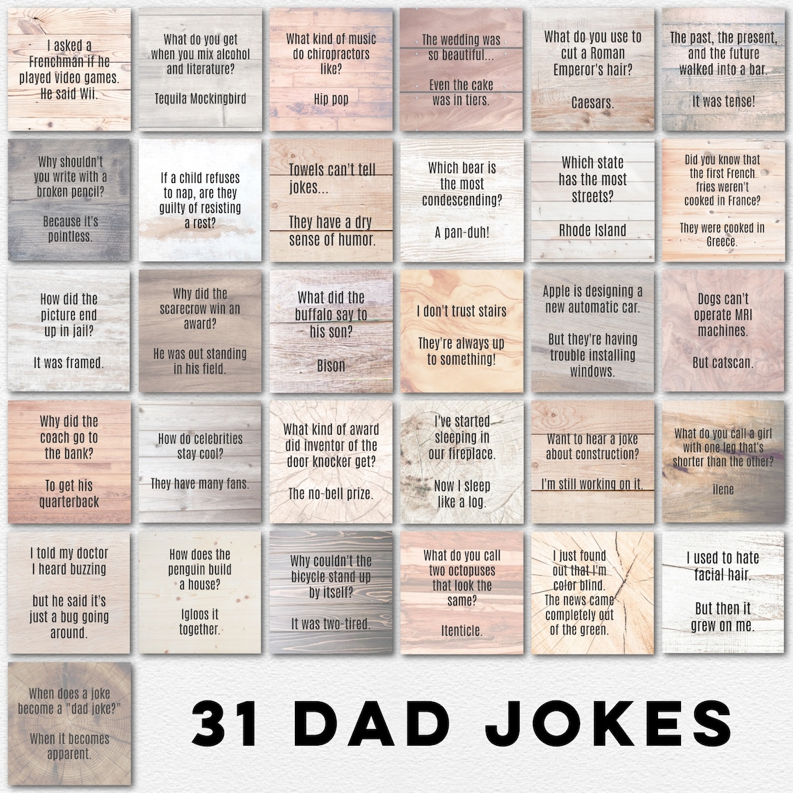 9 Dad Jokes Printable Card Pack In 2021 Dad Jokes Printable Cards Vrogue