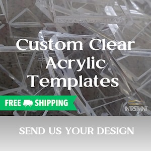 Custom Acrylic Templates Designed for Handmade Wallets, Bags and Sewing