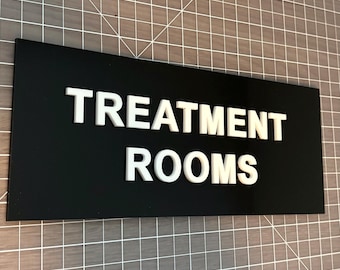 Custom 3D Acrylic Signage Directory, Office, Salon, Hospitality, Med Spa