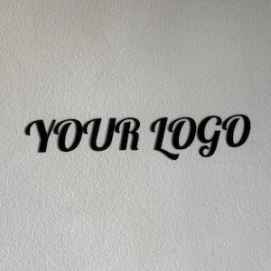 Custom Acrylic Small Business Signage Logo and Lettering with Double Stick Backing