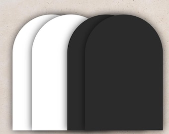 Arch Acrylic Blanks, Clear Black White, DIY Event Signage, Table Numbers
