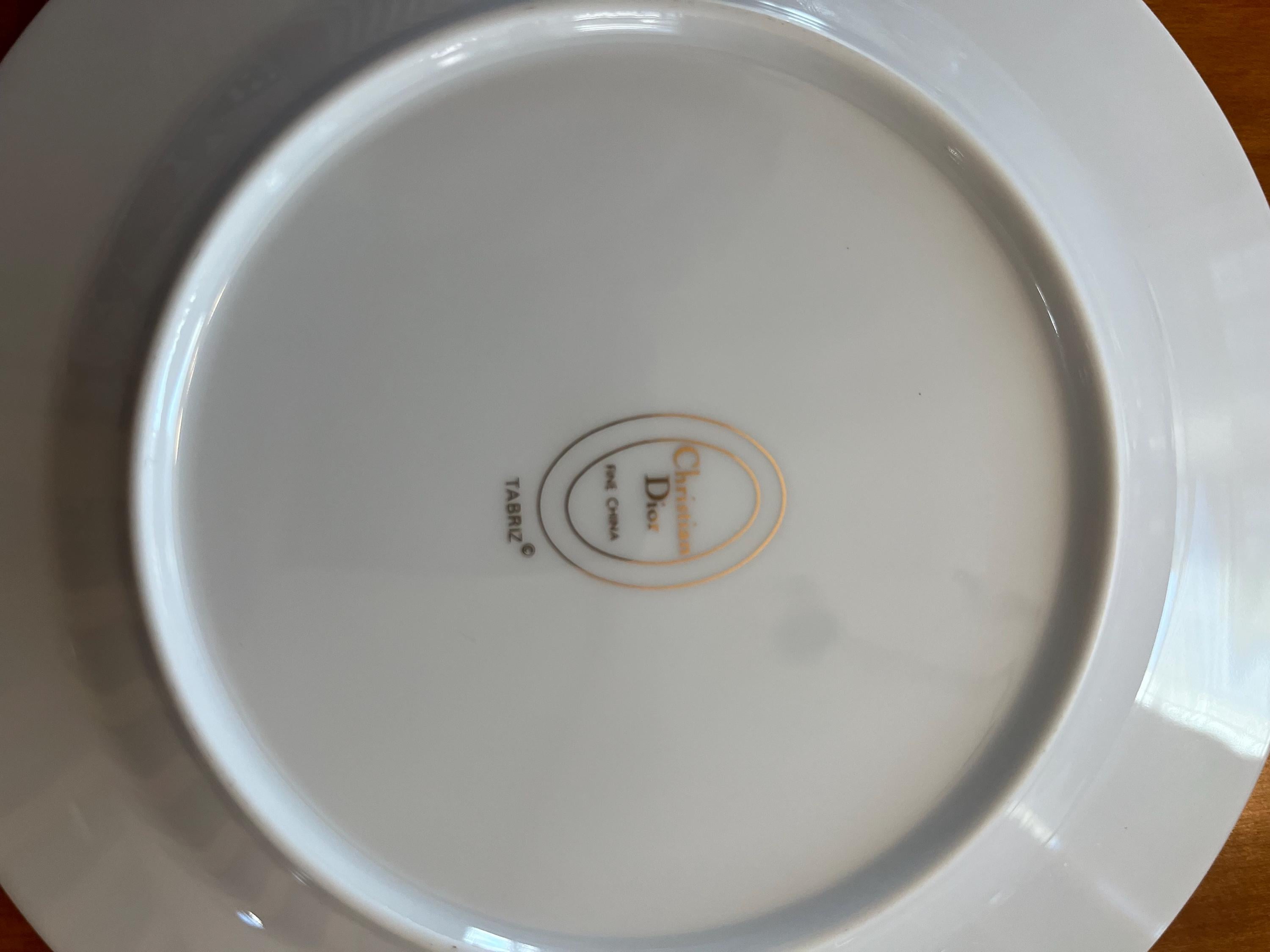 Christian Dior “tabriz” Fine China – Dinner Plate, Salad Plate