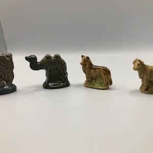 Wade 1982-84 Angel fish Bush baby Camel Collie Cow Gorilla Horse Lamb Langur Leopard Orangutan Pig Pelican Pine Marten Rhino Seahorse Zebra
