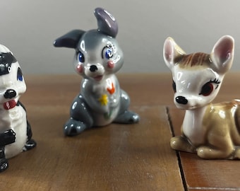Set of 2 WDCC Bambi Flower & Miss Skunk Figurines W Box COA - Etsy