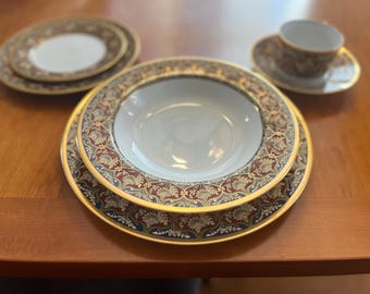 クリスチャン ディオール マーブル ローズ カップ、ソーサー、プレート