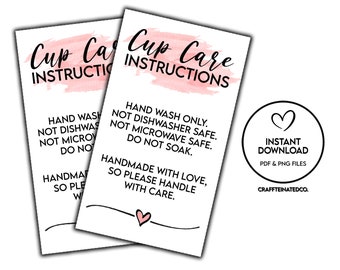 Clothing Packaging Labels Handmade Small Business Supplies Care Instructions Stickers T-Shirt Washing Care Stickers Etsy Shop Supplies