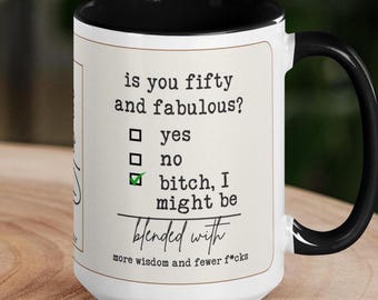 Funny 50th Birthday Mug - Fifty Gift