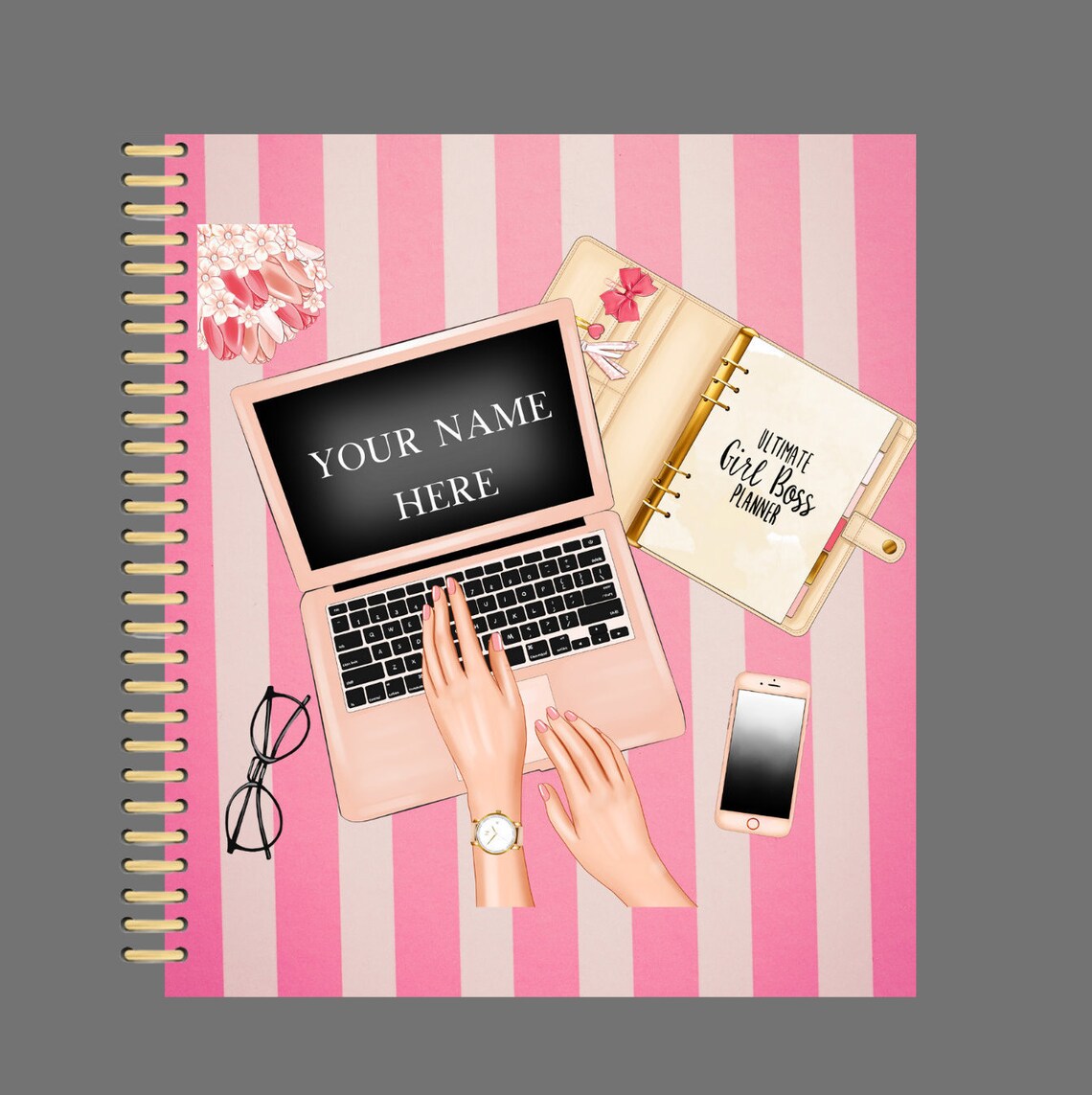 Custom/ Personalized Planner Girl Journal Etsy