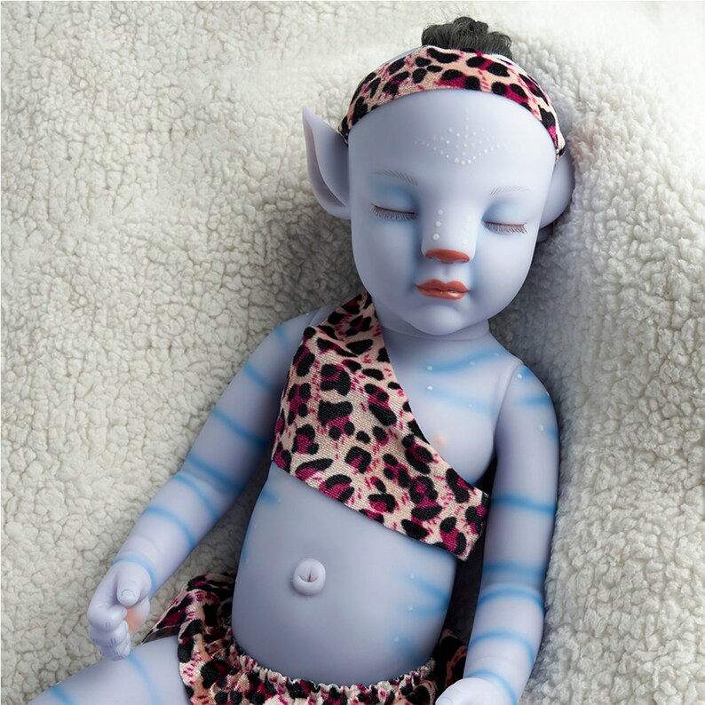 Reborn Baby Doll 20 Lifelike Newborn Sweet Blue Baby Boy Etsy