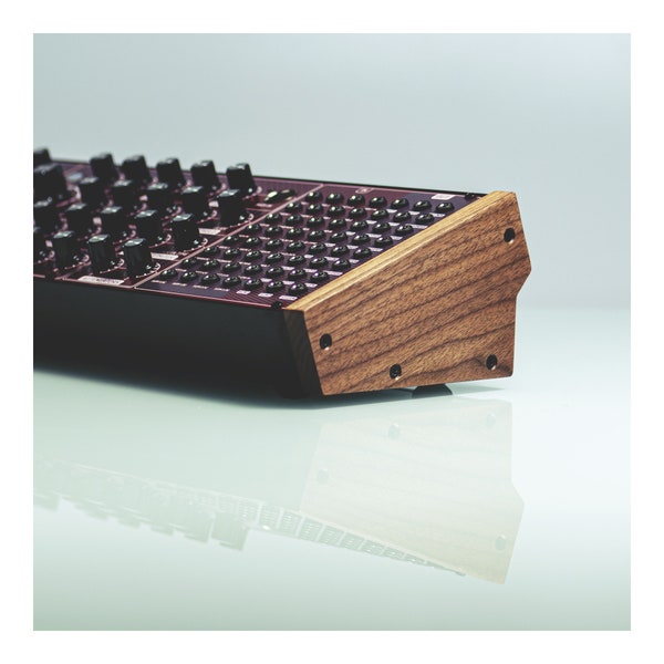 Behringer Synthesizer Upgrade Replacement Cheeks in Solid Walnut (for Pro-800, Model-D, Neutron, Pro-1, K2, Wasp, Cat, etc)