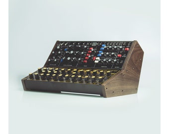 Behringer Synthesizer Mount (2-tier) in Solid Walnut (for Pro-800, Model-D, Neutron, Pro-1, K2, Wasp, Cat, etc)