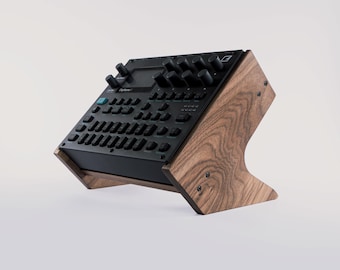 Walnut Elektron Module Stand (v3): 45-Degree Angle - Digitakt, Syntakt, Digitone, Analog Heat