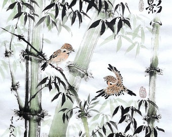 Original Chinese Painting / Sumi-e Painting / Water-ink