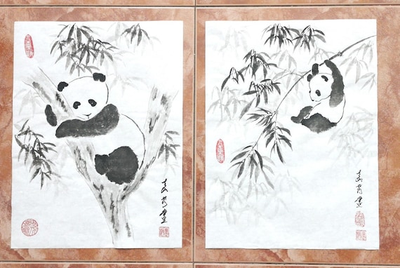 Original Sumi-e Painting / Tradition Chinese Art / Hand Painting