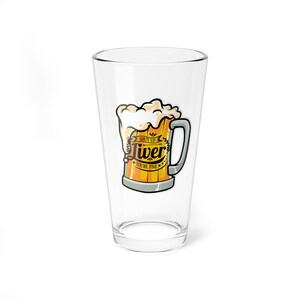 Shut Up Liver Beer Pint Glas, 16 Unzen Trinkgefäße, lustiges Biergeschenk, Hausbardekor, einzigartiges Barglas, Geschenk für Bierliebhaber