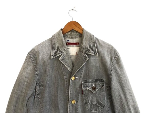 Levis Redloop Distressed Denim Chore Jacket - Fou… - image 3
