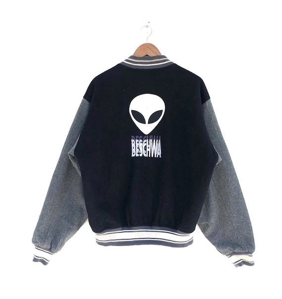 Vintage 90s Beschwa Alien Workshop Varsity Jacket - image 1