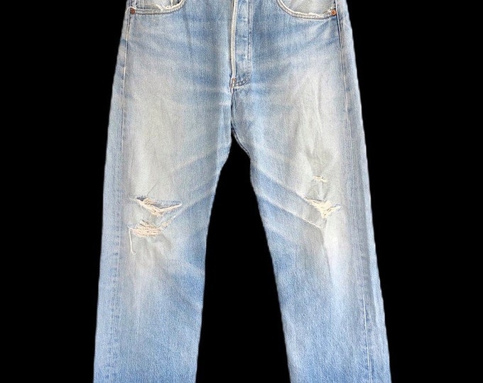 Vintage Levis 501 Distressed Denim Jeans Kurt Cobain Style / - Etsy