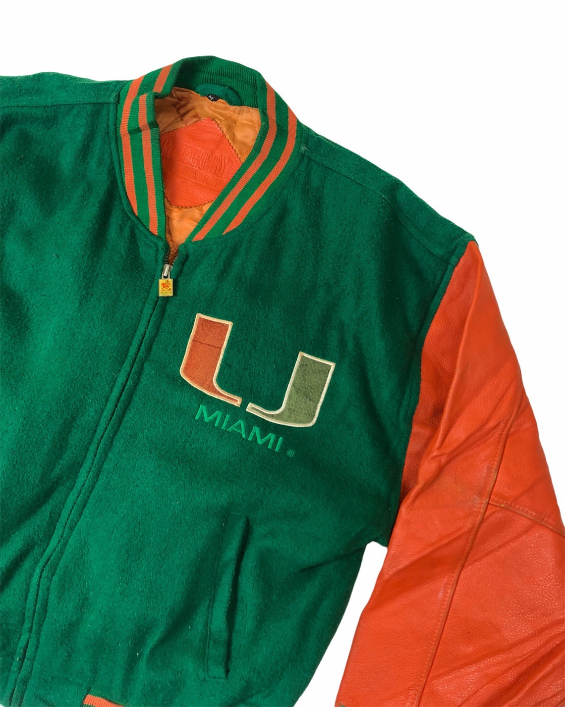Vintage University Of Miami Varsity Wool Jacket van Gregory Etsy