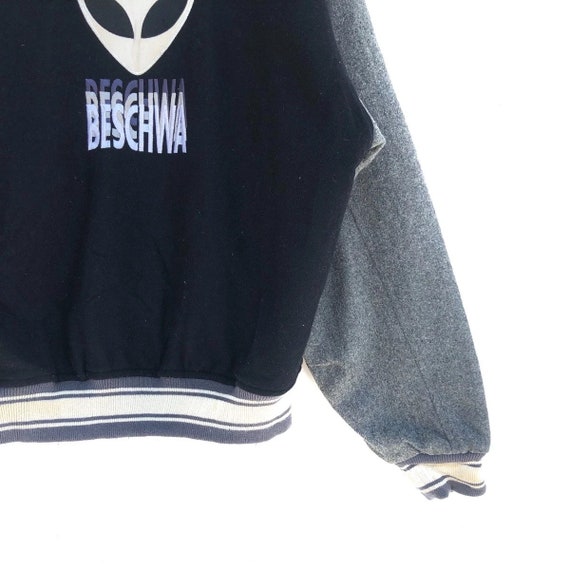 Vintage 90s Beschwa Alien Workshop Varsity Jacket - image 4